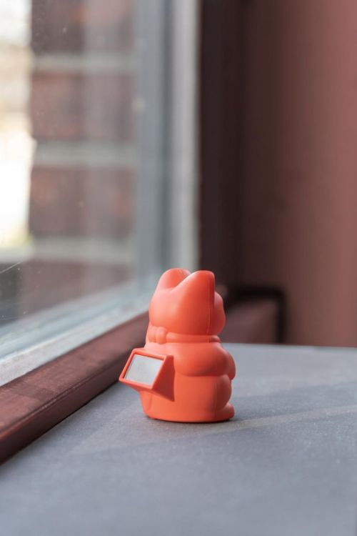 Donkey Lucky Cat Solar 5cm (Neon Orange) - Panache (Koksijde)