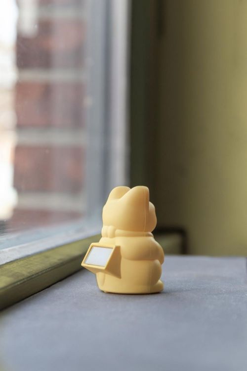 Donkey Lucky Cat Solar 5cm (Yellow) - Panache (Koksijde)