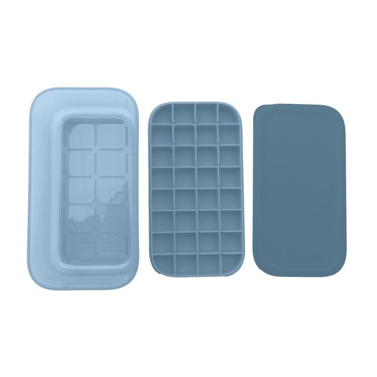 Dotz Moule à glaçons avec bac de conservation (Blauw) - Panache (Koksijde)