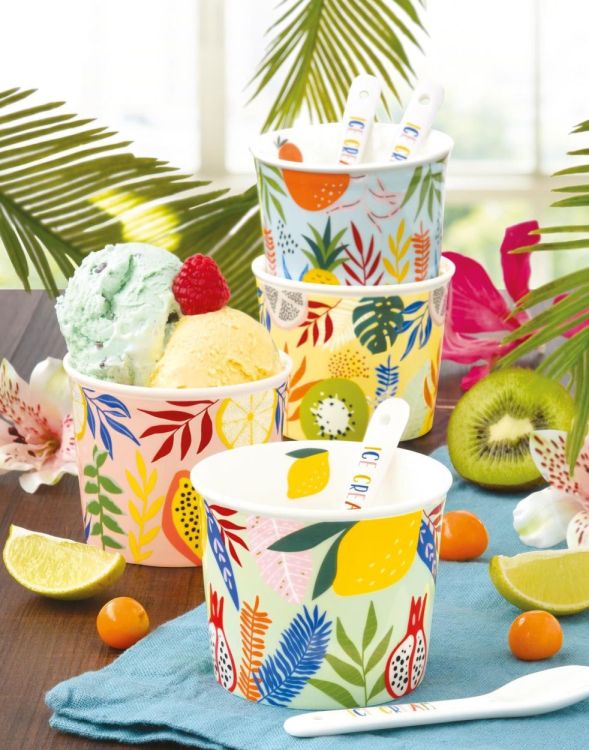 Easy Life Tasse à glace avec cuillère Tutti Frutti n4 (Multi) - Panache (Koksijde)