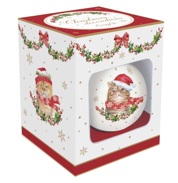 Easy Life Kerstbal Kat (Brown) - Panache (Koksijde)