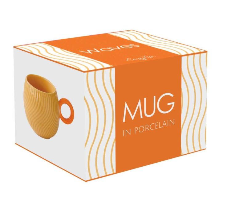 Easy Life Mug 350ml Waves (Oranje) - Panache (Koksijde)