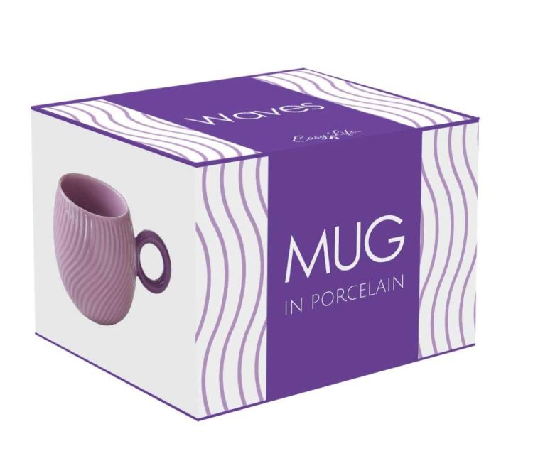 Easy Life Mug 350ml Waves (Violet) - Panache (Koksijde)