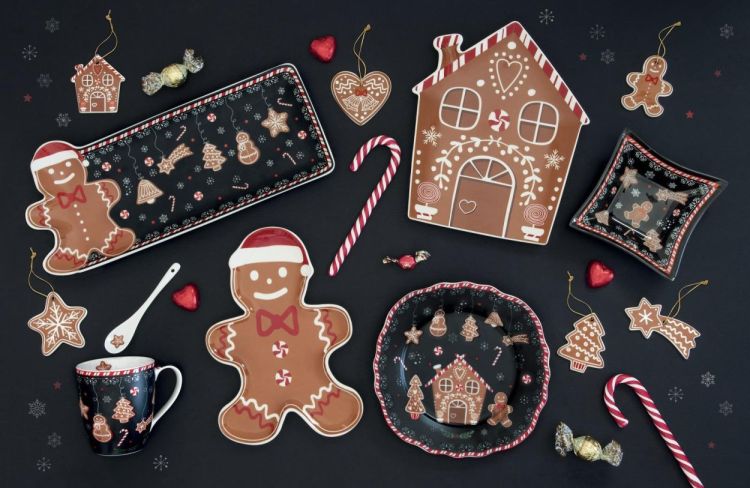 Easy Life Assiette Bonhomme Pain d’épices 25cm (Bruin) - Panache (Koksijde)