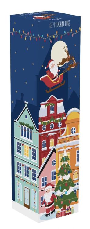 Easy Life Set 4 tassen stapelbaar (Blauw) - Panache (Koksijde)