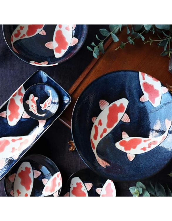 Edo Japan Koi Bowl Ø25cm (Blue) - Panache (Koksijde)
