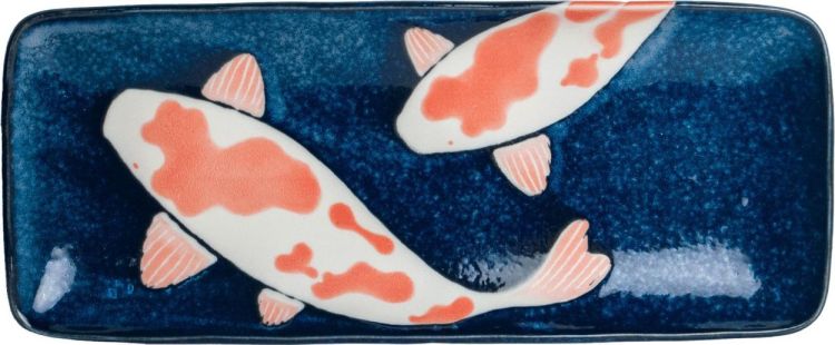 Edo Japan Koi Sushi Plate 29,5x12,5cm (Blue) - Panache (Koksijde)