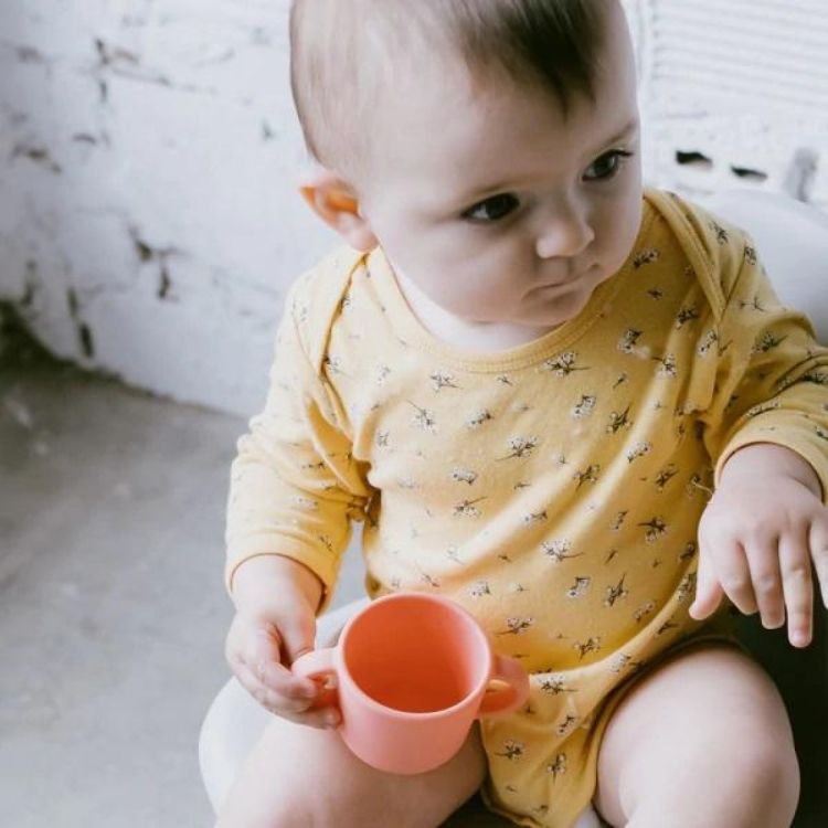 Ekobo Bambino set de 2 tasses (Coral/ Mimosa) - Panache (Koksijde)