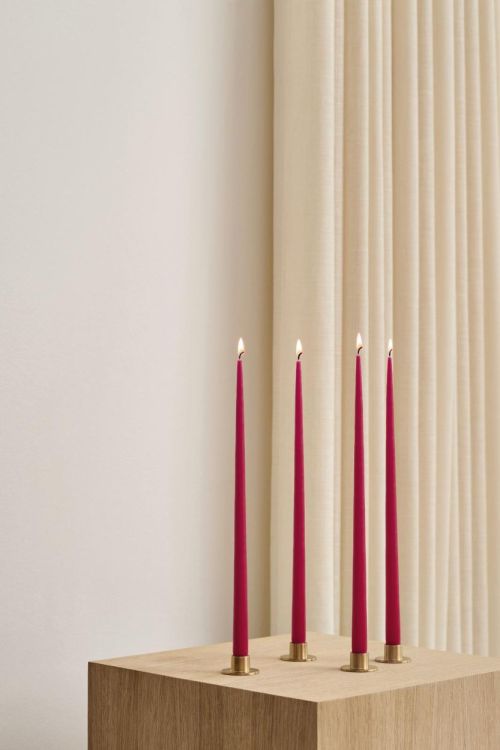 Ester & Erik Kaars Taper Candle 42cm 11u Raspberry (Raspberry) - Panache (Koksijde)