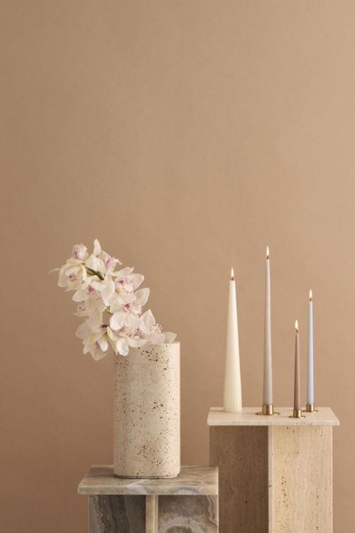 Ester & Erik Kaars Taper Candle 42cm 11u Soft Clay (Soft clay) - Panache (Koksijde)