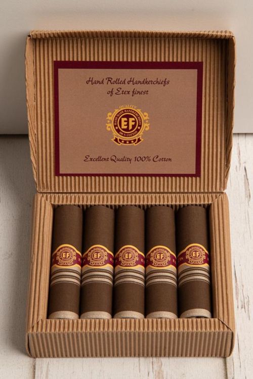 Etex Set 5 zakdoeken sigarendoosje (Multi) - Panache (Koksijde)