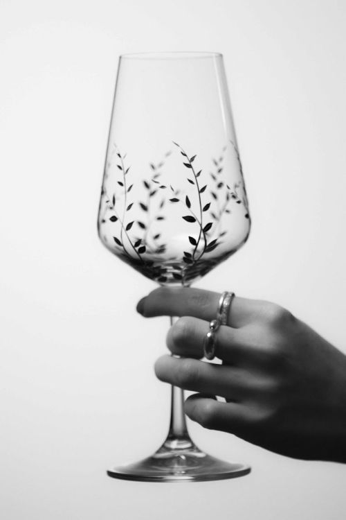 EVPAS glass Tender Rode wijnglazen 350ml (Zwart) - Panache (Koksijde)