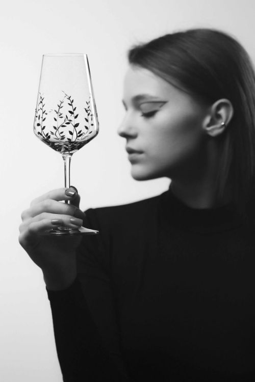 EVPAS glass Tender Rode wijnglazen 350ml (Zwart) - Panache (Koksijde)