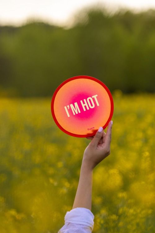 Fisura Frisbee handfan I'm Hot (Multi) - Panache (Koksijde)