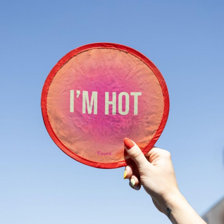 Fisura Frisbee handfan I'm Hot (Multi) - Panache (Koksijde)