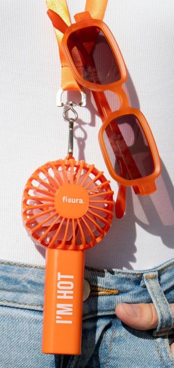 Fisura Ventilateur portable I'm Hot (Orange) - Panache (Koksijde)
