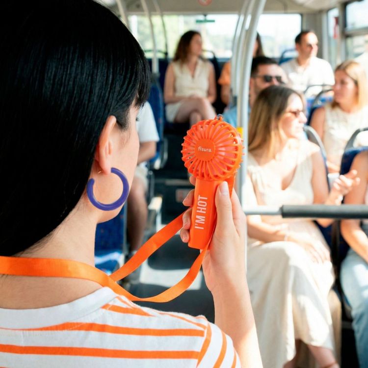 Fisura Ventilateur portable I'm Hot (Orange) - Panache (Koksijde)