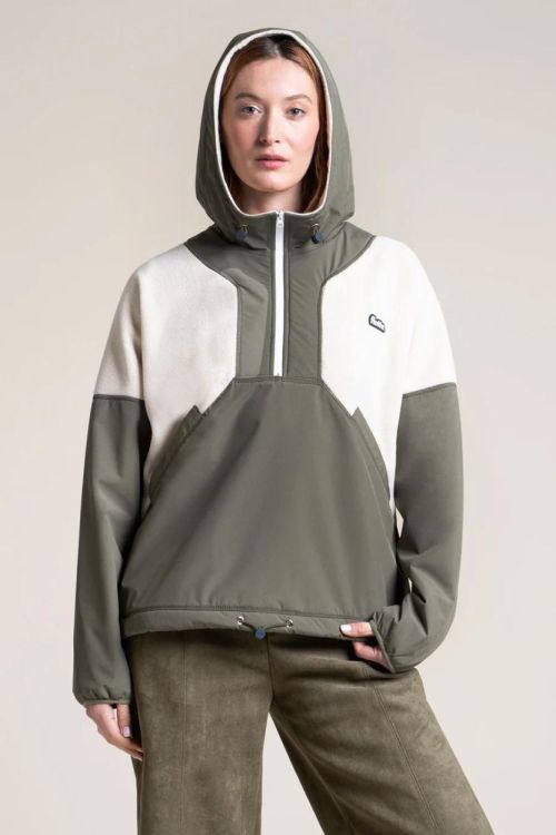 Flotte Bel-Air Fleecesweater S - ultrawarm (Kaki) - Panache (Koksijde)