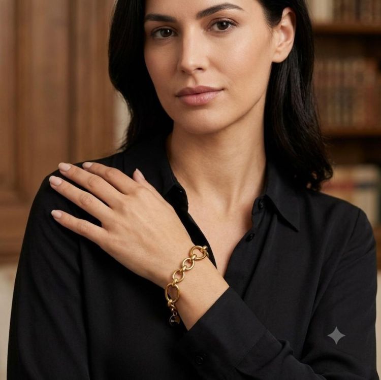 Flow Jewels Chunky schakelarmband (Zilver) - Panache (Koksijde)