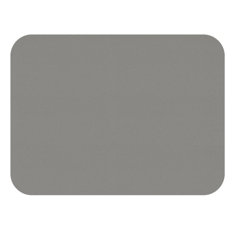 Freeform Set 2 vegan leren placemats 46x33cm - omkeerbaar (Blue Marine / Gris) - Panache (Koksijde)