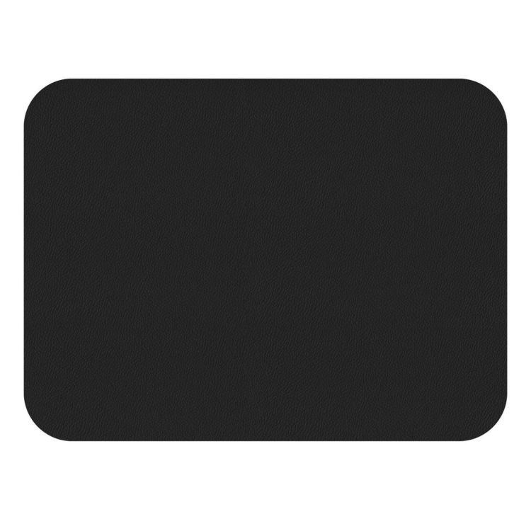 Freeform Set 2 vegan leren placemats 46x33cm - omkeerbaar (Brique / Noir) - Panache (Koksijde)