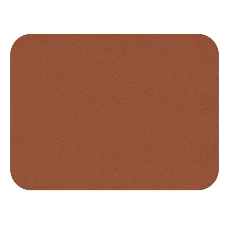 Freeform Set 2 vegan leren placemats 46x33cm - omkeerbaar (Brique / Noir) - Panache (Koksijde)
