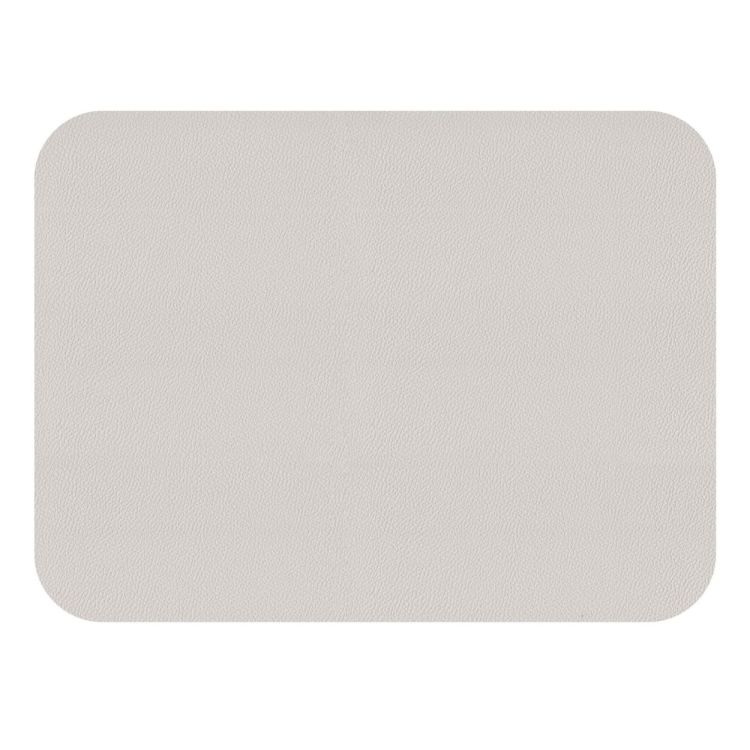 Freeform Set 2 vegan leren placemats 46x33cm - omkeerbaar (Chocolat / Blanc) - Panache (Koksijde)