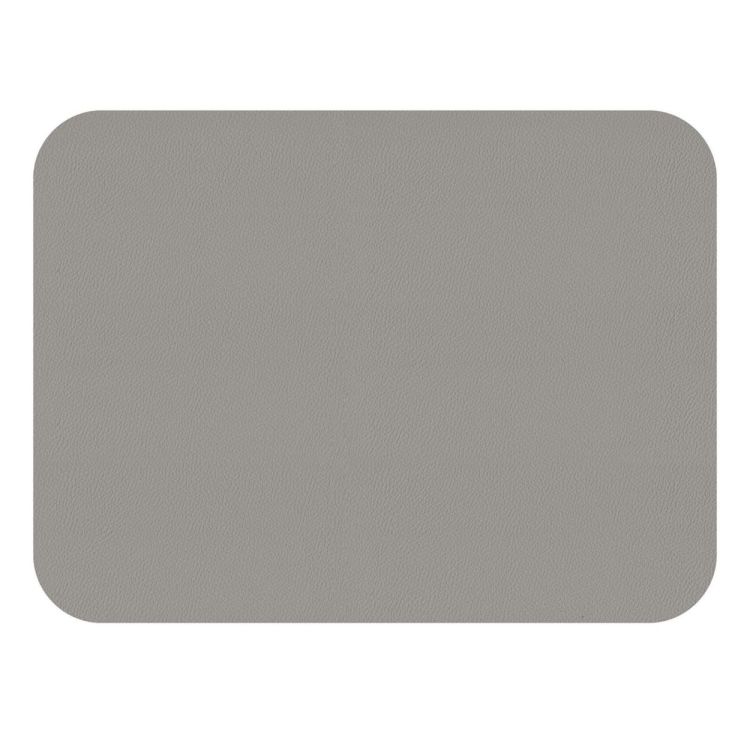 Freeform Set 2 vegan leren placemats 46x33cm - omkeerbaar (Moutarde / Gris) - Panache (Koksijde)