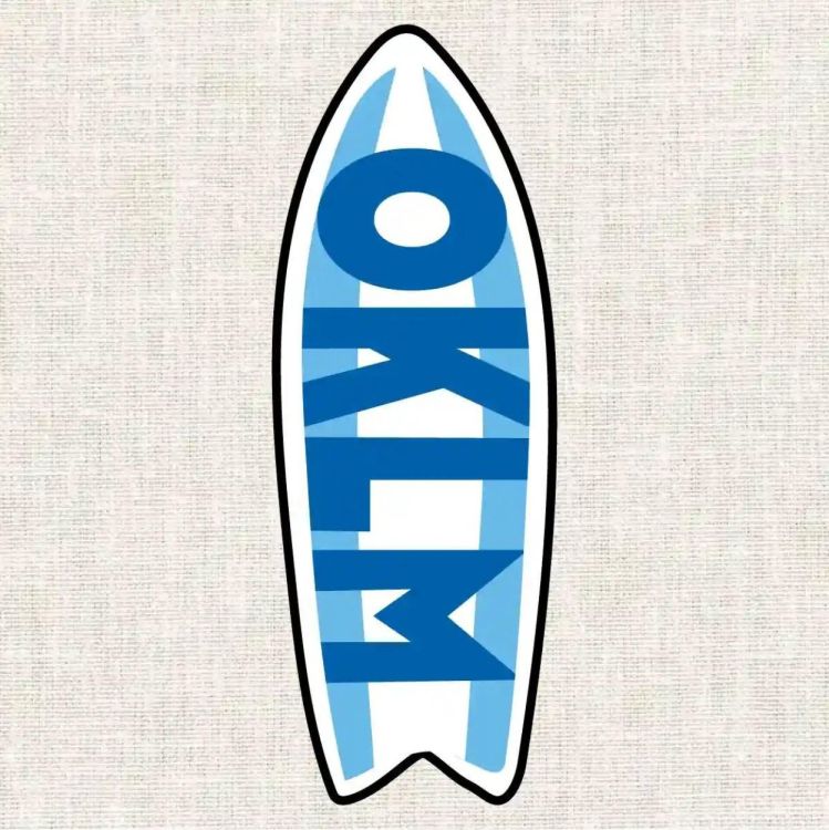 Fukuri Borduurset surfplank (Multi) - Panache (Koksijde)