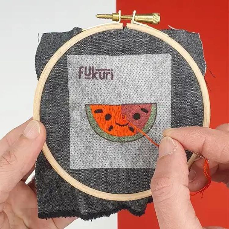 Fukuri Borduurset watermeloen (Multi) - Panache (Koksijde)