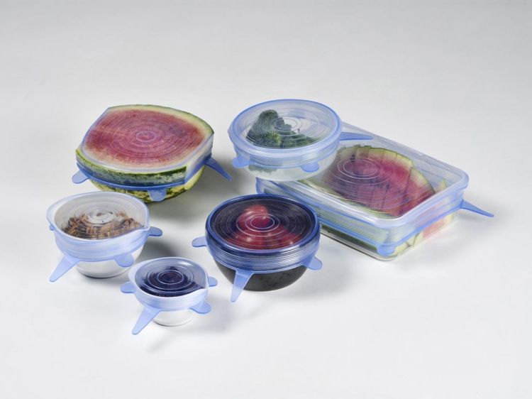 Funktion Stretch deksels silicone 6-delig (Blue) - Panache (Koksijde)