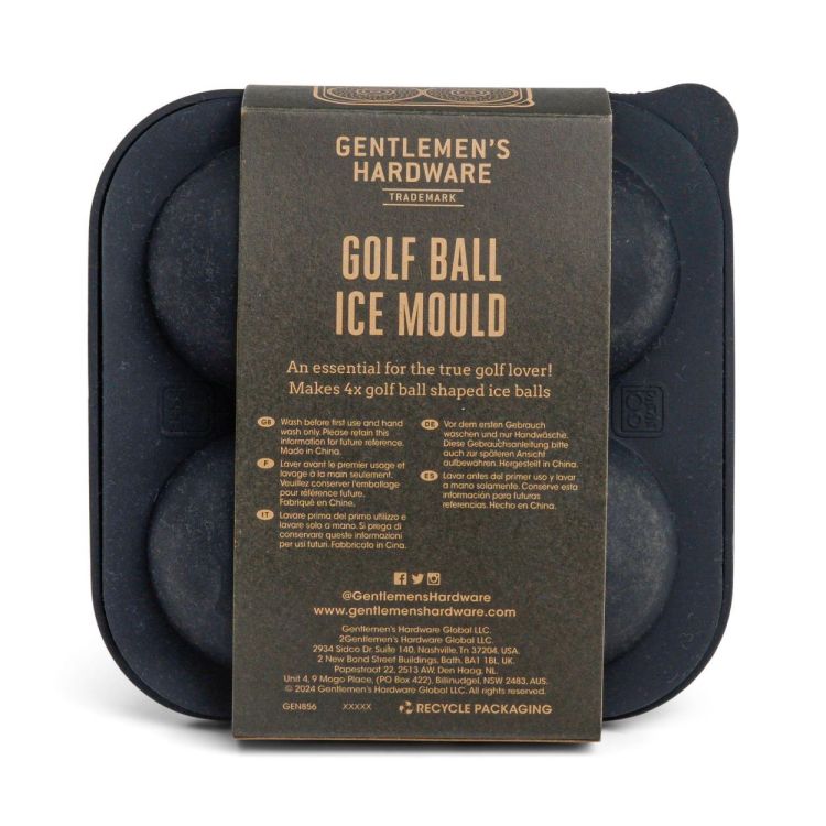 Gentlemen's Hardware Ijsblokjesvorm golfballen (Black) - Panache (Koksijde)