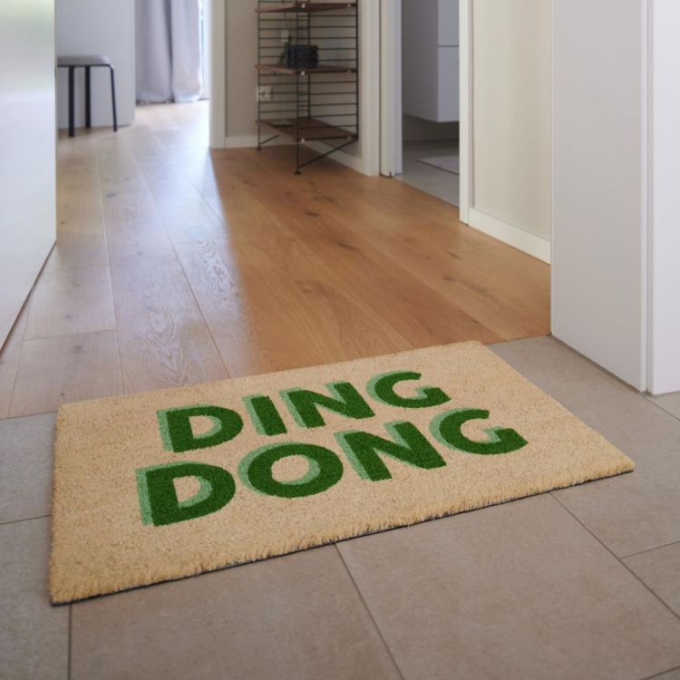Gift Company Deurmat Ding Dong 45x75cm (Multi) - Panache (Koksijde)