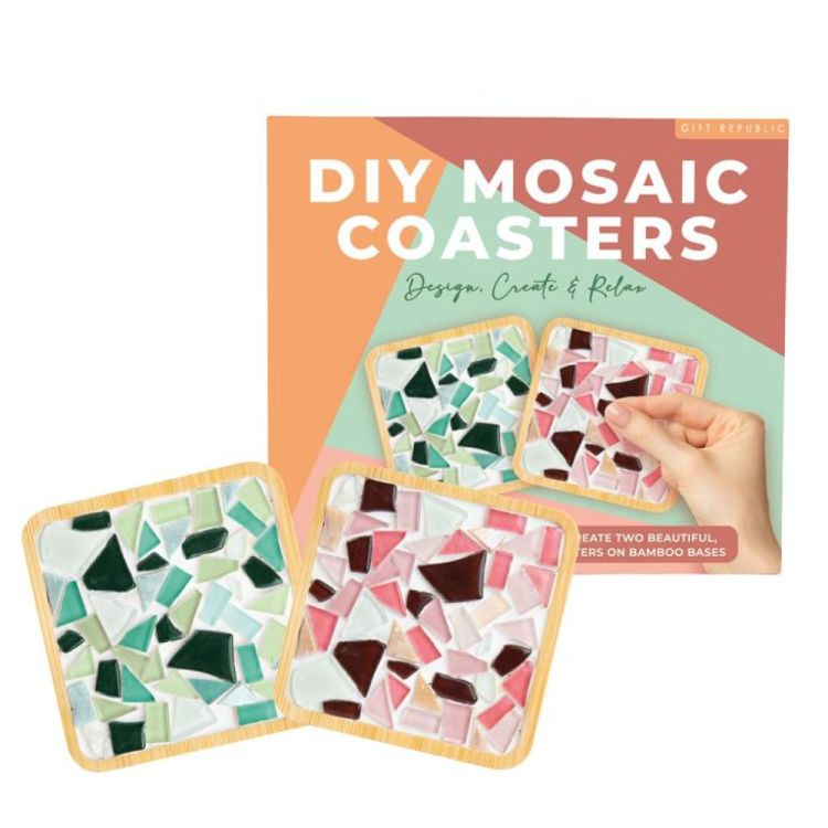 Gift Republic DIY Coasters - Mosaic (Multi) - Panache (Koksijde)