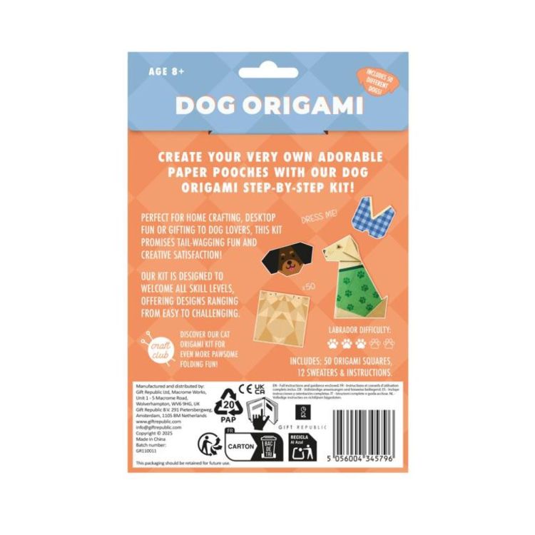 Gift Republic Origami - Dog (Multi) - Panache (Koksijde)