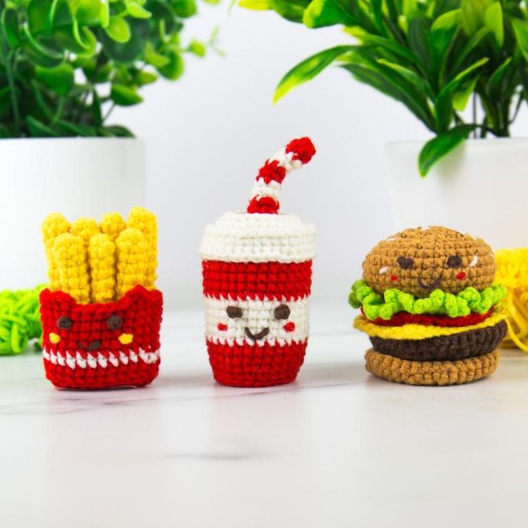 Gift Republic Pocket Crochet - Fast Food (Multi) - Panache (Koksijde)