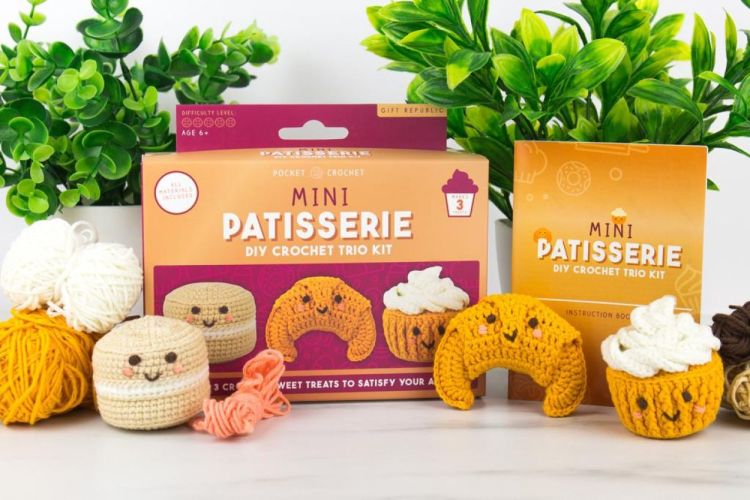 Gift Republic Pocket Crochet - Mini Patisserie (Bruin) - Panache (Koksijde)