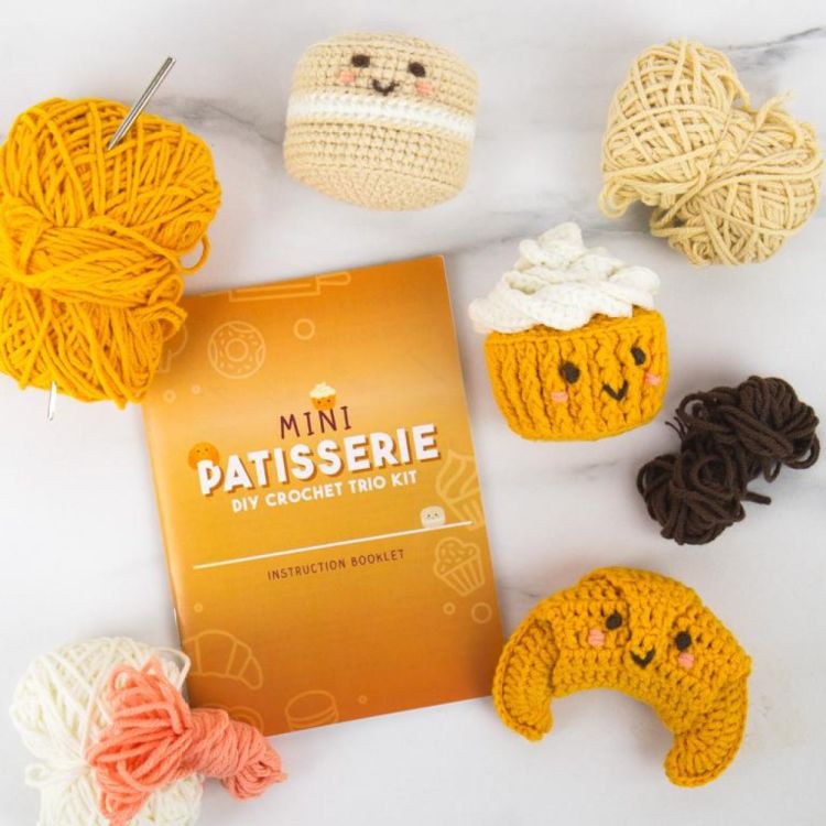 Gift Republic Pocket Crochet - Mini Patisserie (Bruin) - Panache (Koksijde)