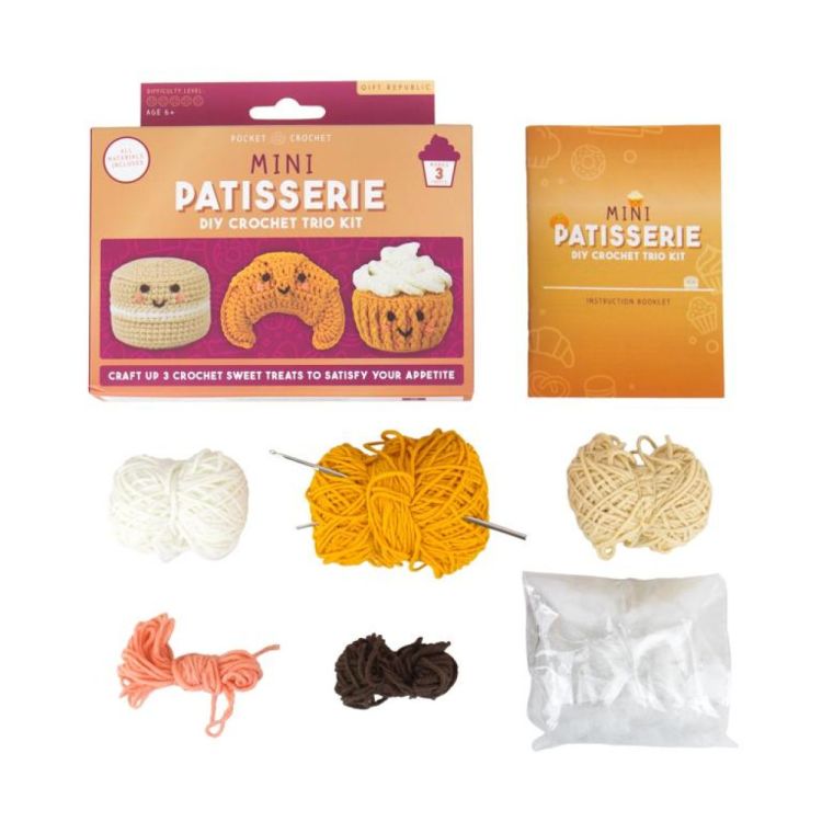 Gift Republic Pocket Crochet - Mini Patisserie (Bruin) - Panache (Koksijde)