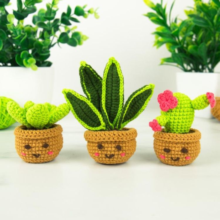 Gift Republic Pocket Crochet - Plants (Groen) - Panache (Koksijde)