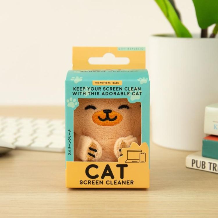 Gift Republic Screen Cleaner Buddy - Cat (Bruin) - Panache (Koksijde)