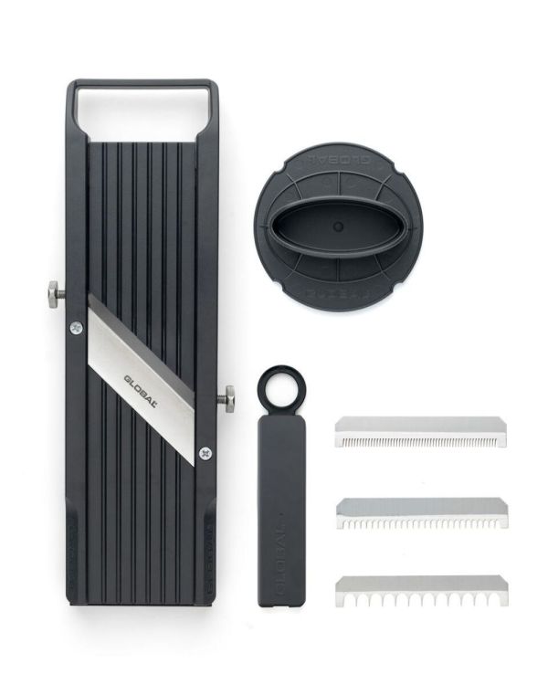 Global Mandoline 64mm 3 bladen + vingerbeschermer GSL-64 (Black) - Panache (Koksijde)