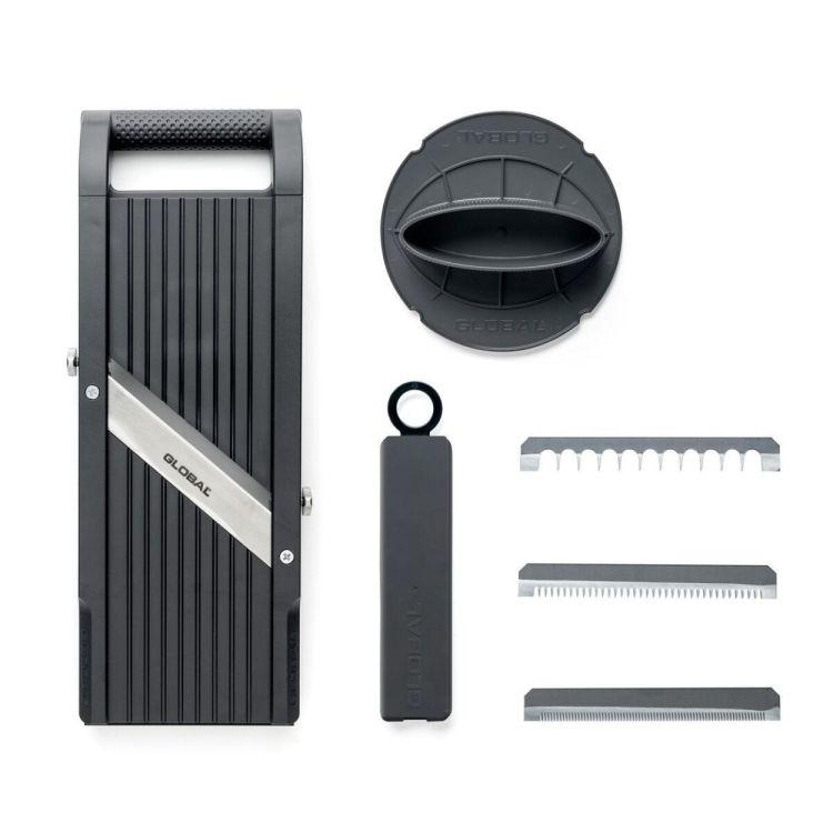 Global Mandoline 95mm 3 bladen + vingerbeschermer GSL-95 (Black) - Panache (Koksijde)