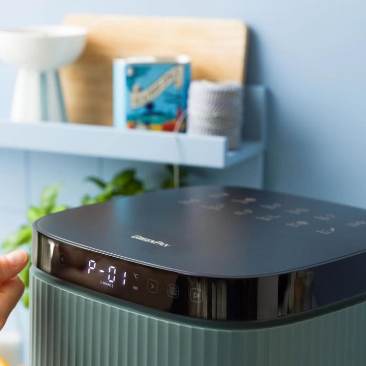 GreenPan Bistro Silhouette XL Airfryer 5L Smokey Blue (Smokey Blue) - Panache (Koksijde)