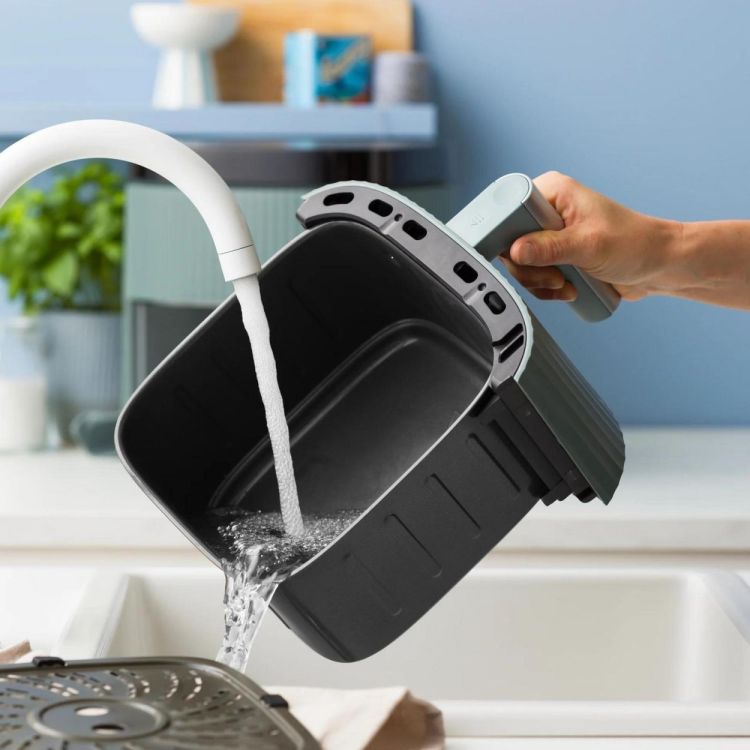 GreenPan Bistro Silhouette XL Airfryer 5L Smokey Blue (Smokey Blue) - Panache (Koksijde)