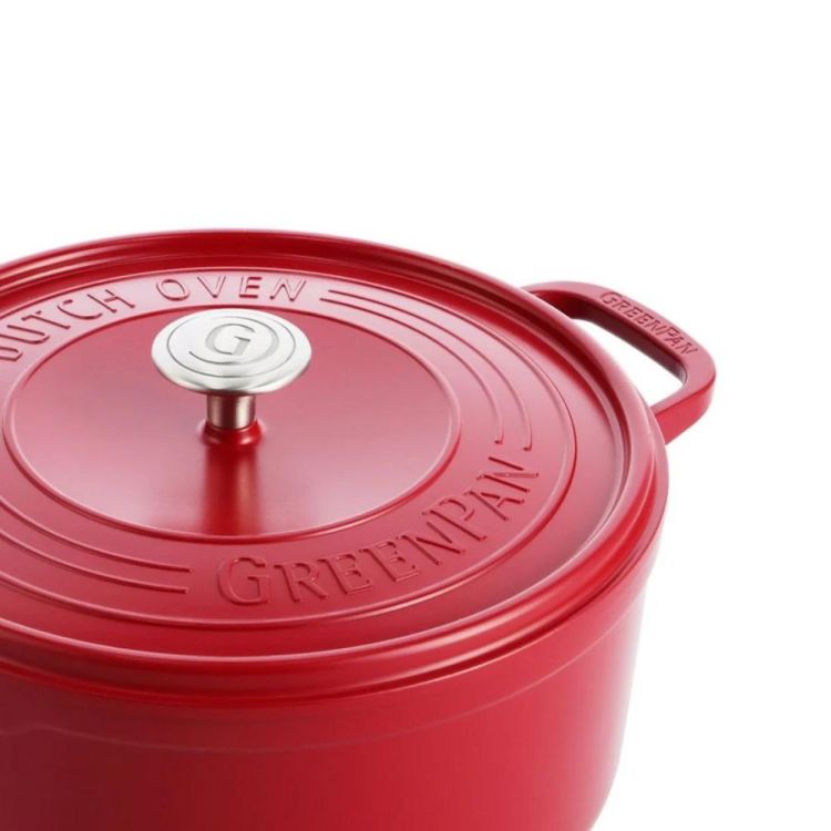 GreenPan Featherweights Stoofpot 22cm (Red) - Panache (Koksijde)