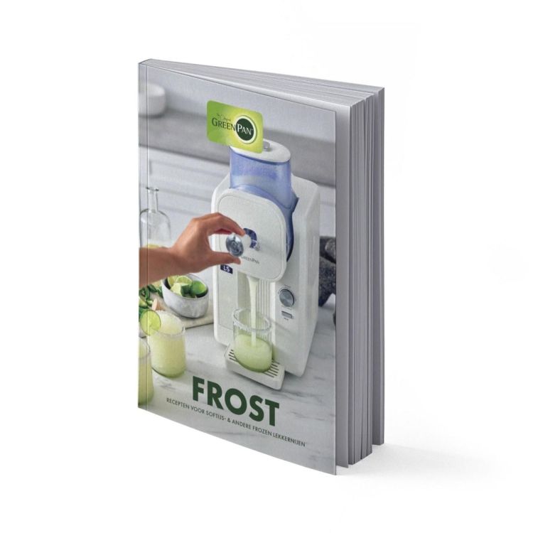 GreenPan Machine à Glace Italienne & Slush Frost 1,87L + Livre de Recettes + 4 Verres (Cream) - Panache (Koksijde)