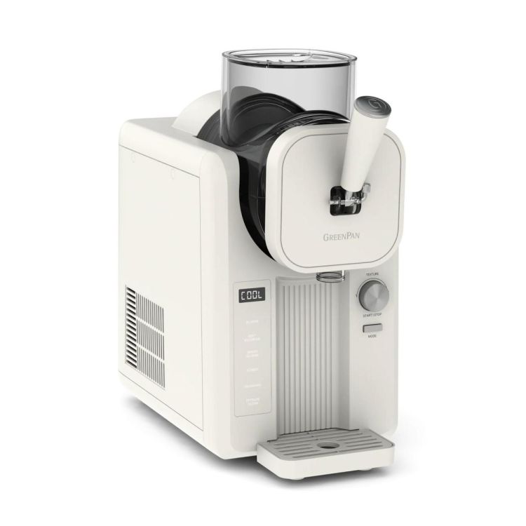 GreenPan Machine à Glace Italienne & Slush Frost 1,87L + Livre de Recettes + 4 Verres (Cream) - Panache (Koksijde)