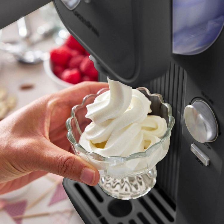GreenPan Machine à Glace Italienne & Slush Frost 1,87L + Livre de Recettes + 4 Verres (Grey) - Panache (Koksijde)