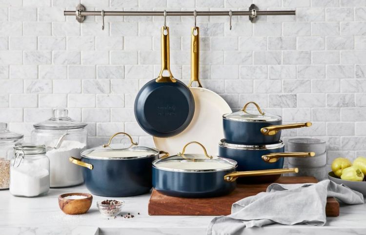 GreenPan Padova 10-delige set Oxford Blue (Oxford Blue) - Panache (Koksijde)